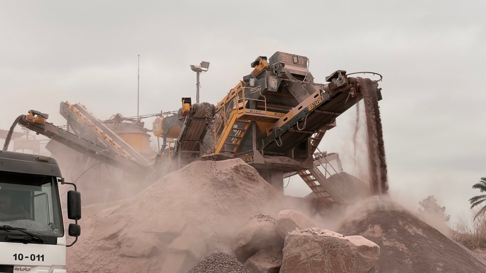 StoneCore aggregate crushing machinery at work