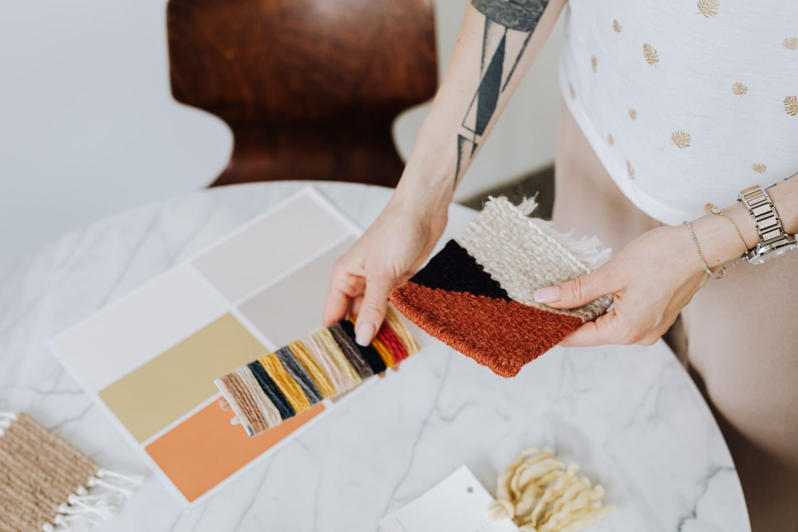 Material and finish sample selection